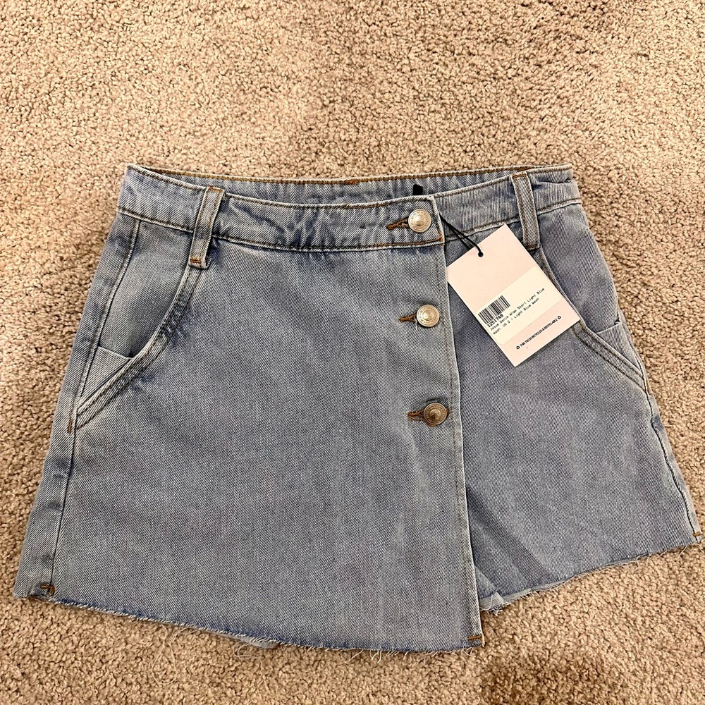 Princess Polly Denim Wrap Skort